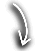 White arrow point down and to the right